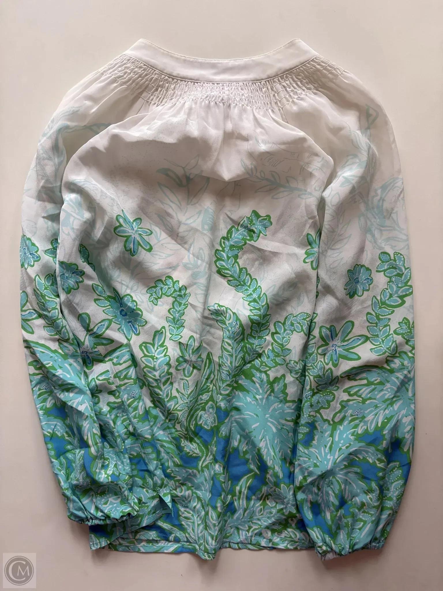 Blouse Long Sleeve By Lilly Pulitzer In Multi-colored, Size: Xs