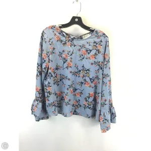 Blouse Long Sleeve By Melloday In Floral Print, Size: M