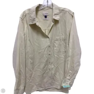 Blouse Long Sleeve By Universal Thread In Yellow, Size: 2x