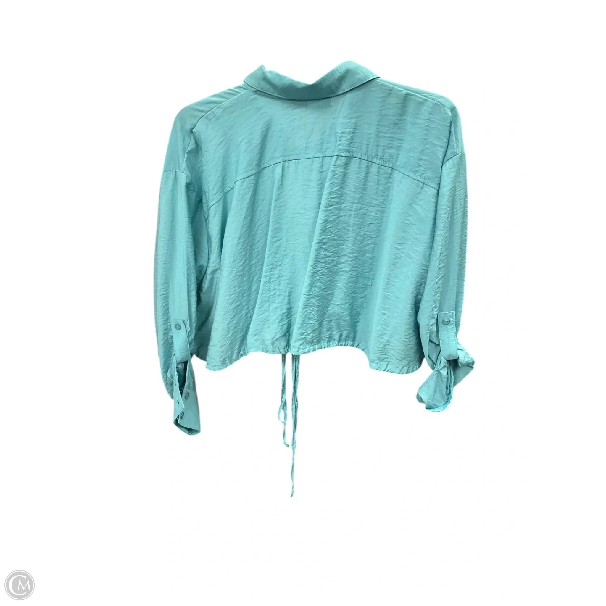 Blouse Long Sleeve By Young Fabulous & Broke In Blue, Size: S