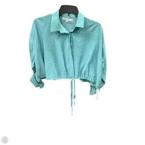 Blouse Long Sleeve By Young Fabulous & Broke In Blue, Size: S