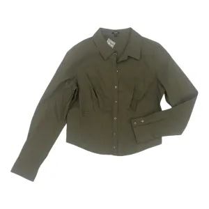 BLOUSE LS by EXPRESS In GREEN, Size: L