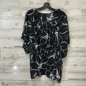 Blouse Short Sleeve By Bold Elements In Black, Size: 3x