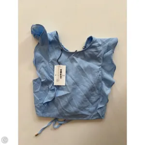Blouse Short Sleeve By Mustard Seed In Blue, Size: S