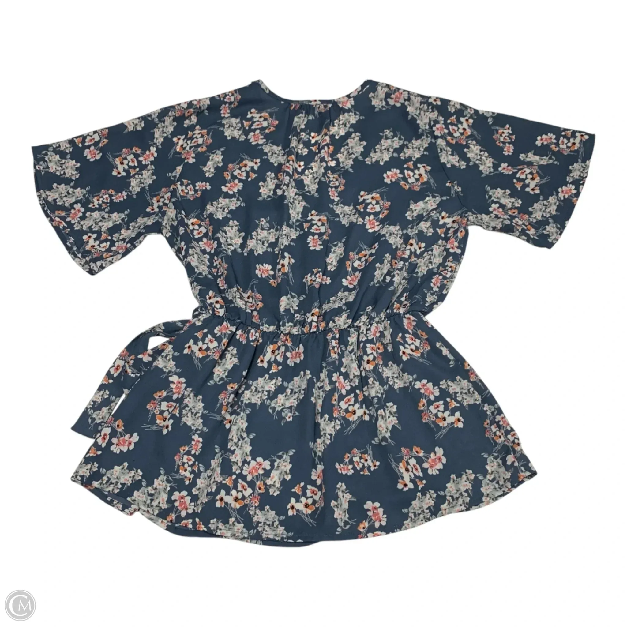 Blouse Short Sleeve By Sienna Sky In Blue, Size: M