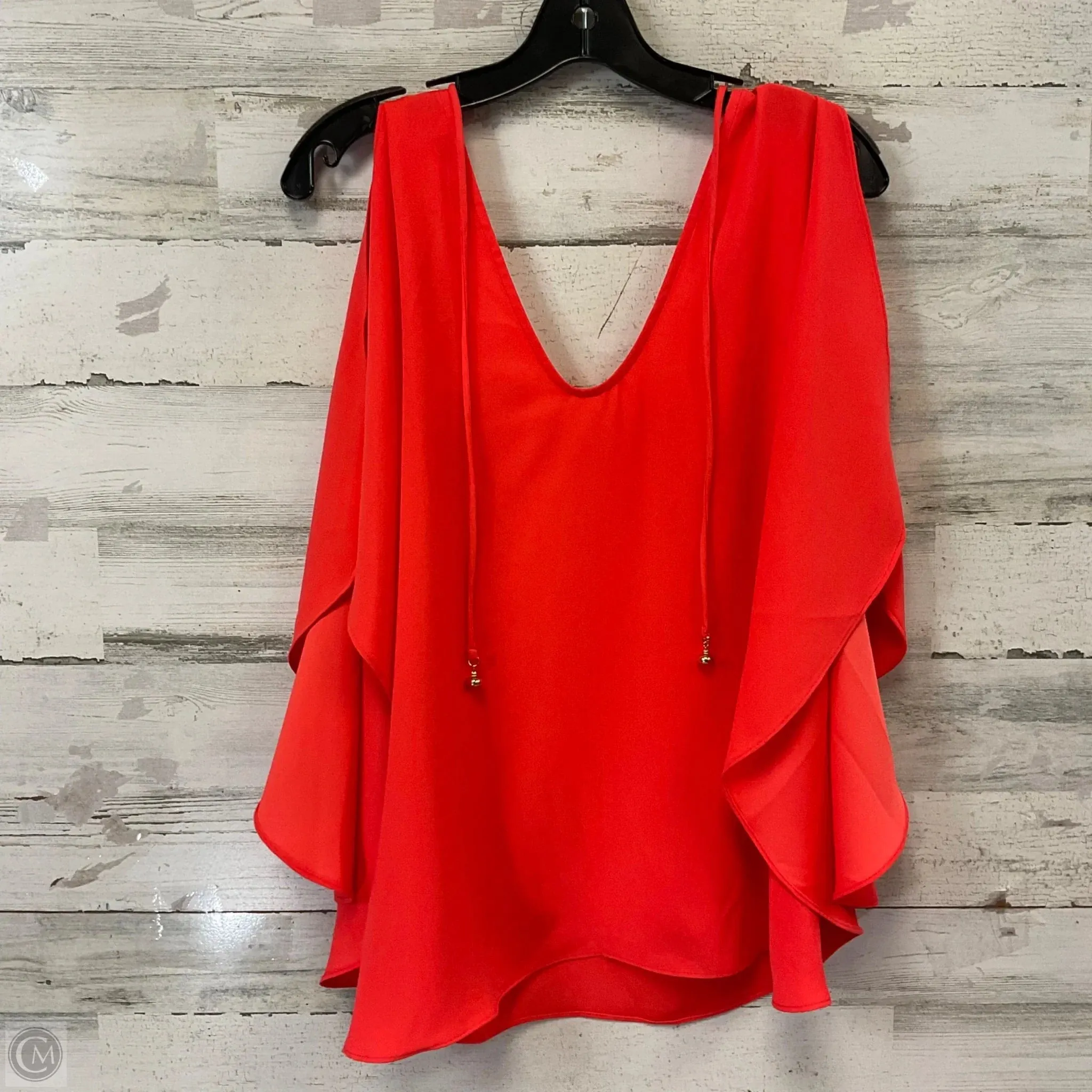 Blouse Short Sleeve By Trina Turk In Red, Size: M