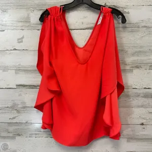 Blouse Short Sleeve By Trina Turk In Red, Size: M