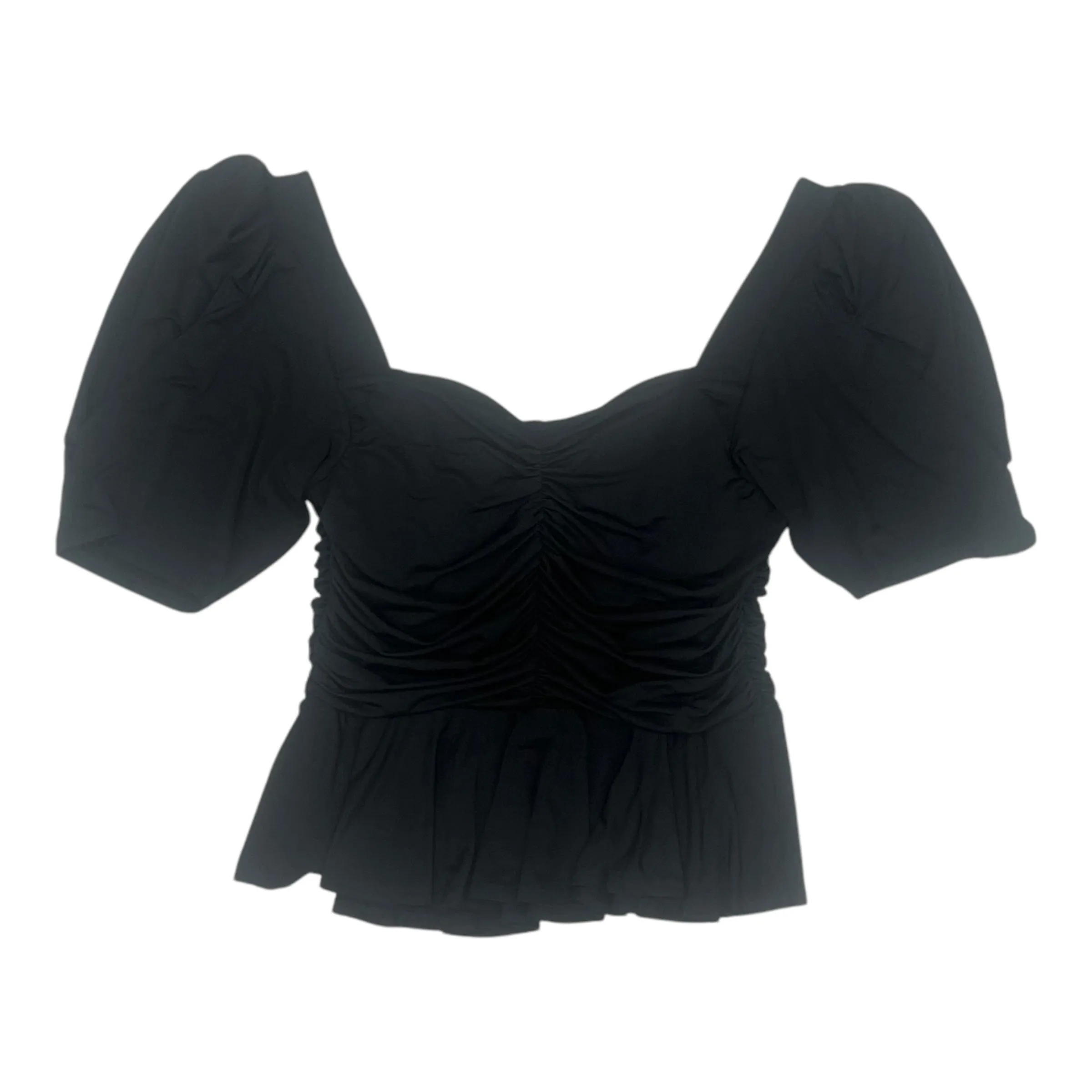 BLOUSE SS by EXPRESS In BLACK, Size: L