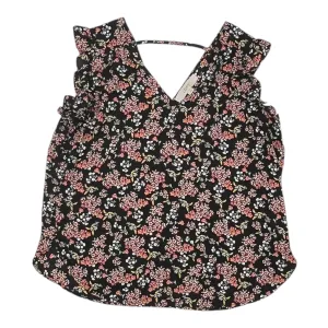 Blouse Ss By Loft In Black, Size:S
