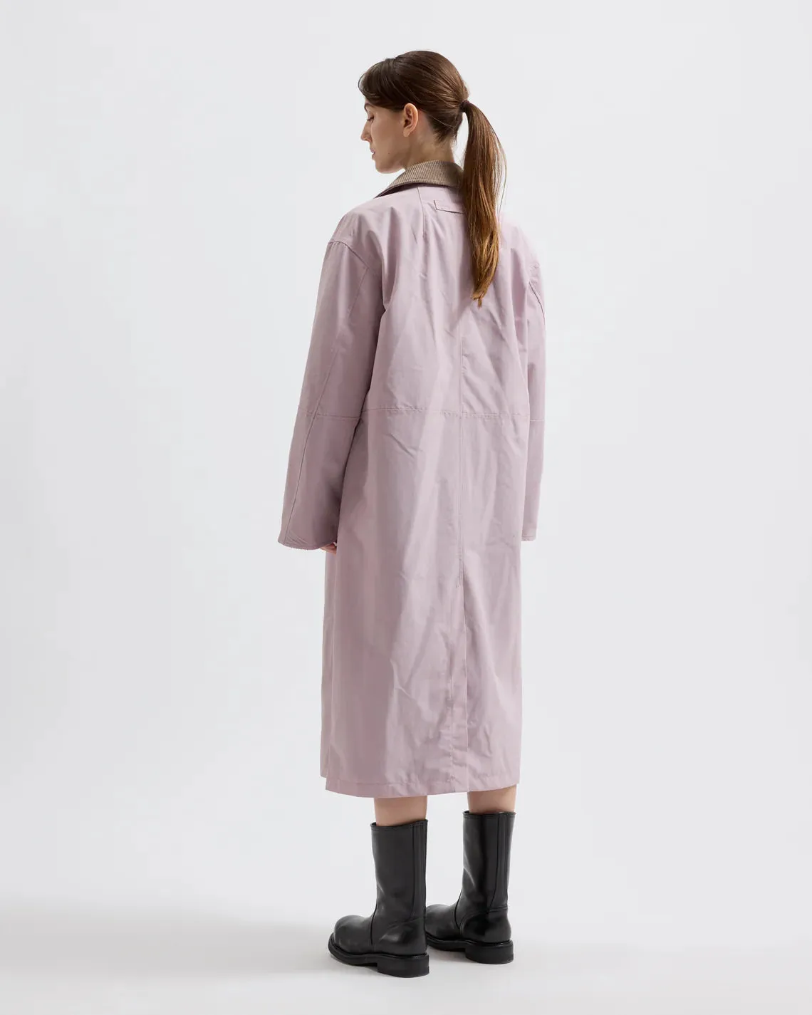 BRIXTOL TEXTILES - JOAN JET COAT - DUSTY PINK - SS25