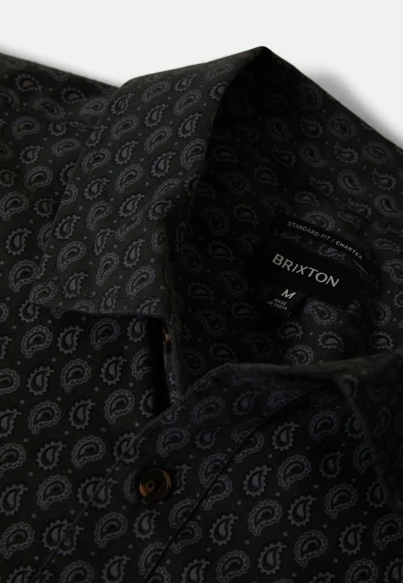 Brixton - Charter Print Washed Black/Paisley - Shirt