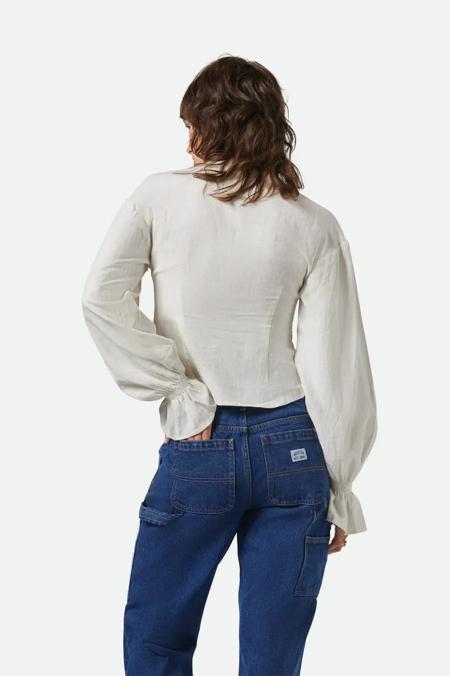 BRIXTON - MEADOW BLOUSE - OFF-WHITE - SS25