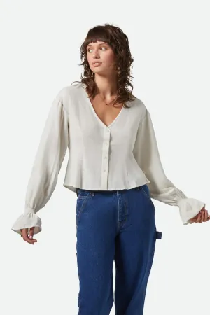 BRIXTON - MEADOW BLOUSE - OFF-WHITE - SS25