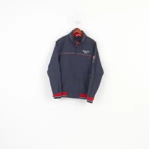 Christian Berg Men 40 M Jacket Blue Nylon Waterproof Lightweight Sailing Cup Full Zipper Vintage Top
