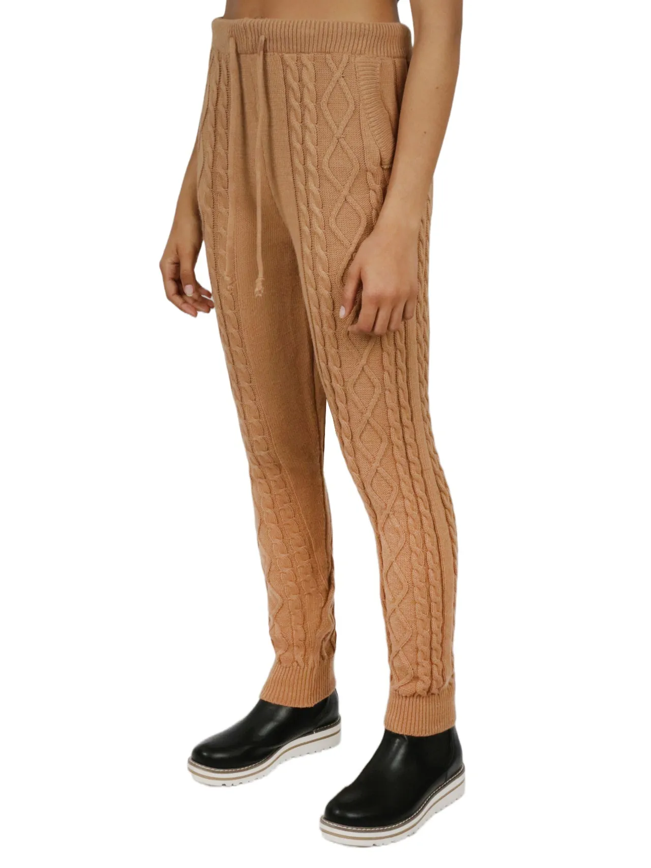Clearance Price Cozy Cable Knit Jogger  Last Few Pieces!