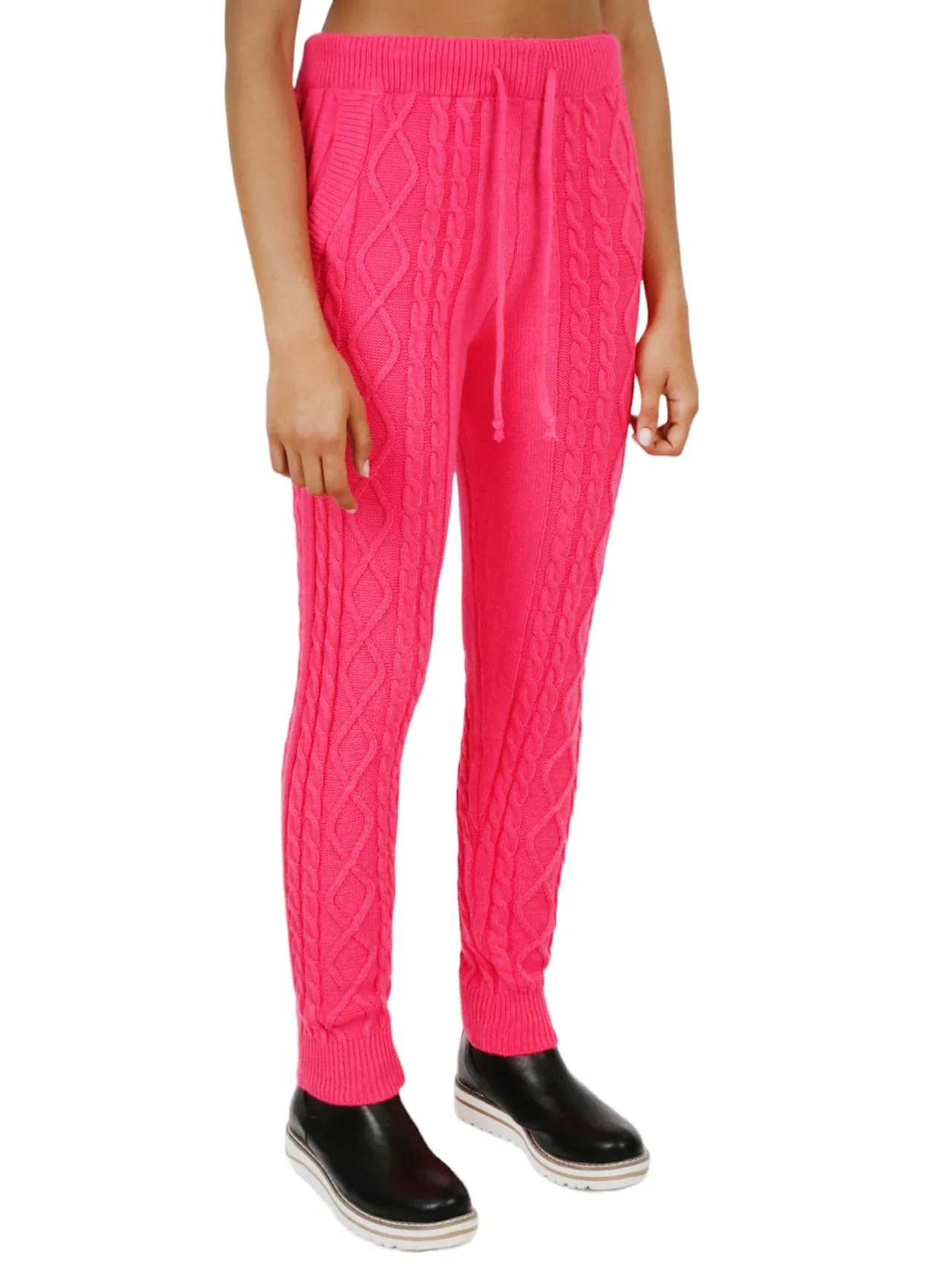 Clearance Price Cozy Cable Knit Jogger  Last Few Pieces!