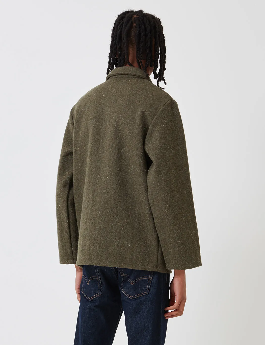 Clearance Price Le Laboureur Wool Work Jacket - Khaki Green  Almost Sold Out!