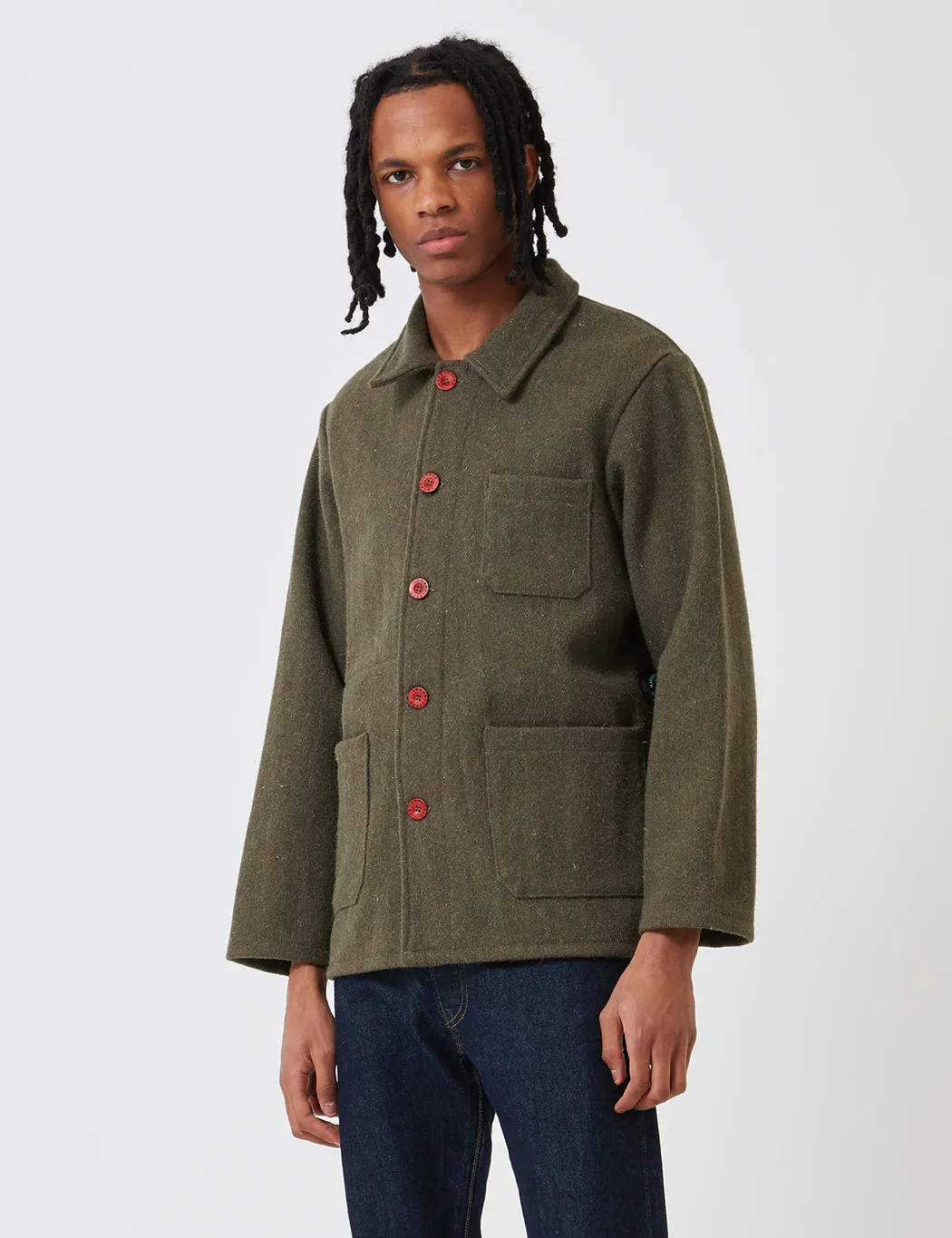 Clearance Price Le Laboureur Wool Work Jacket - Khaki Green  Almost Sold Out!
