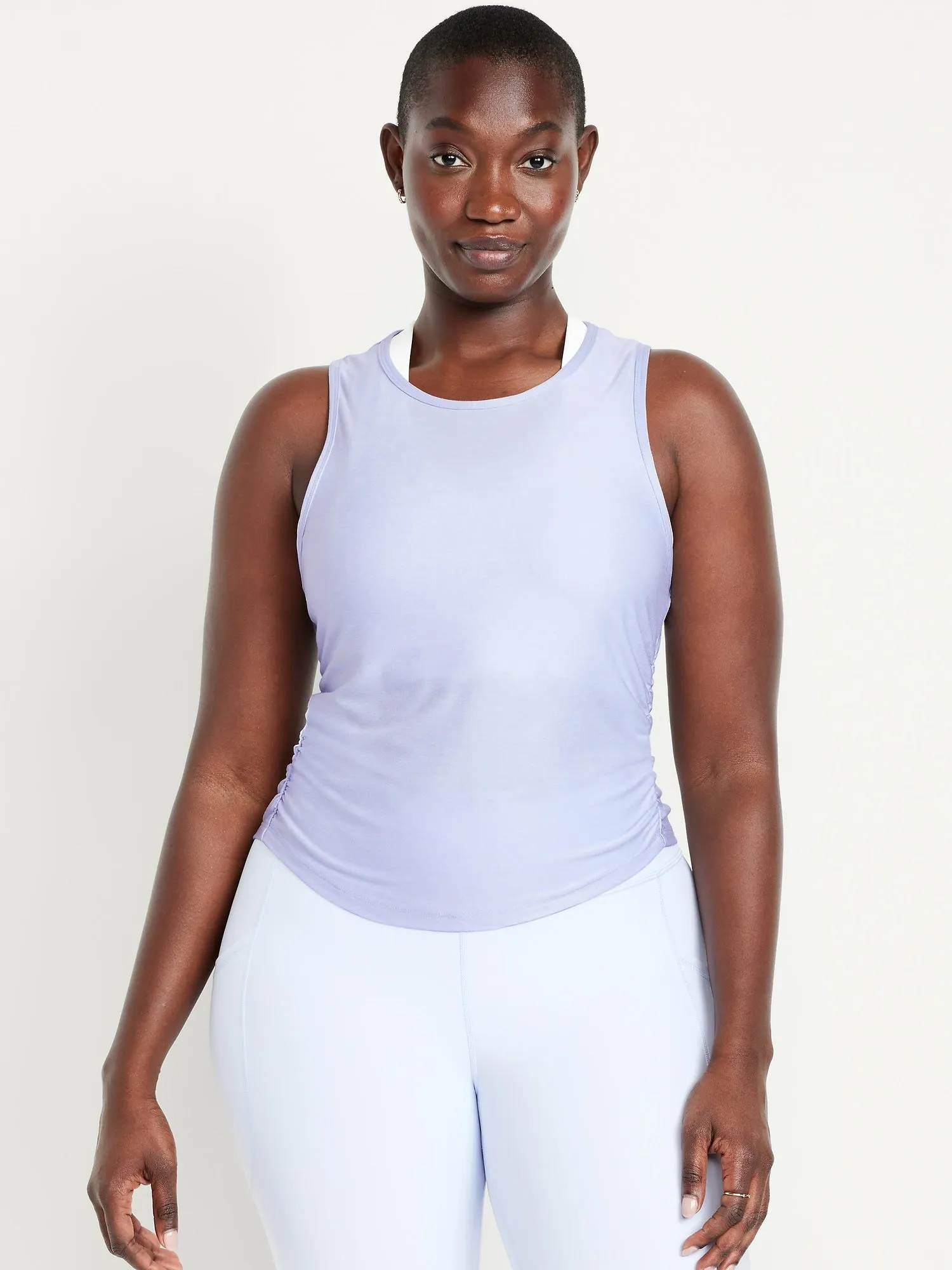 CloudMotion Ruched Tank Top