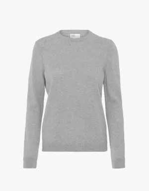 COLORFUL STANDARD - LIGHT MERINO WOOL CREW - HEATHER GREY