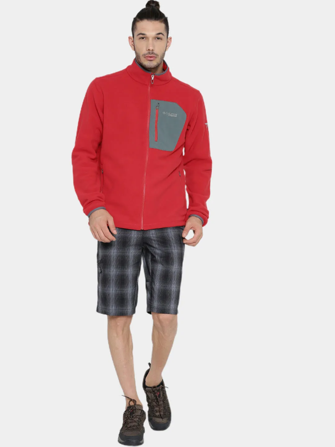Columbia Men Red Titan Pass 2.0 Fleece Jacket