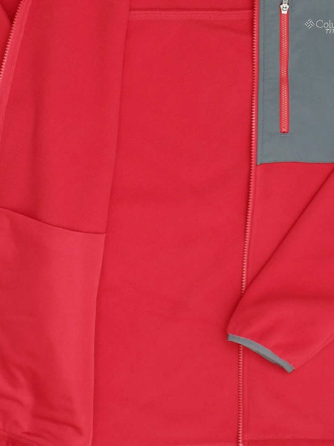 Columbia Men Red Titan Pass 2.0 Fleece Jacket