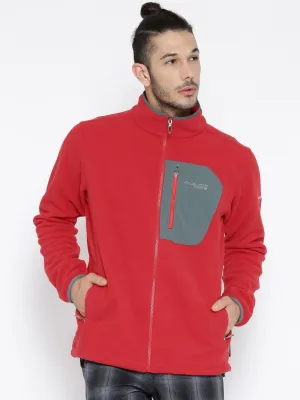Columbia Men Red Titan Pass 2.0 Fleece Jacket