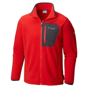 Columbia Men Red Titan Pass 2.0 Fleece Jacket