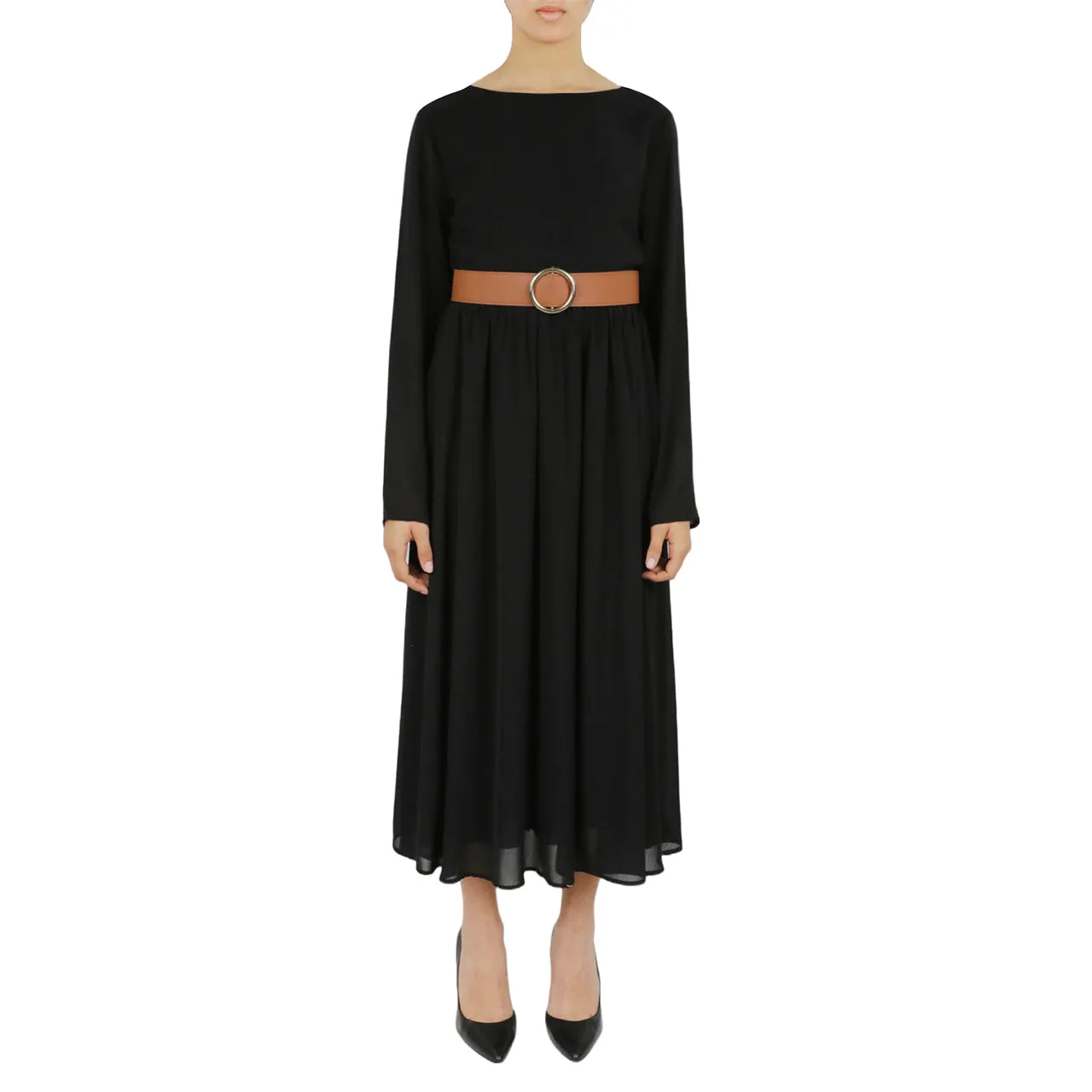 Customer Favorite Belted Long Sleeve Dress  Limited Stock!