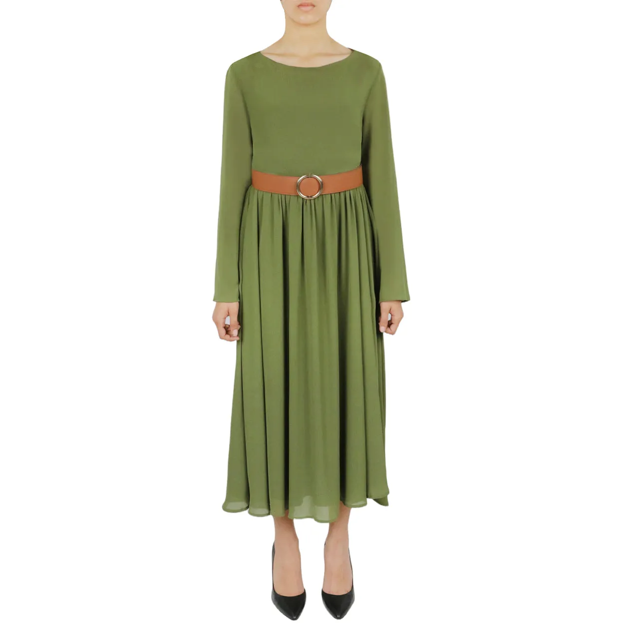 Customer Favorite Belted Long Sleeve Dress  Limited Stock!