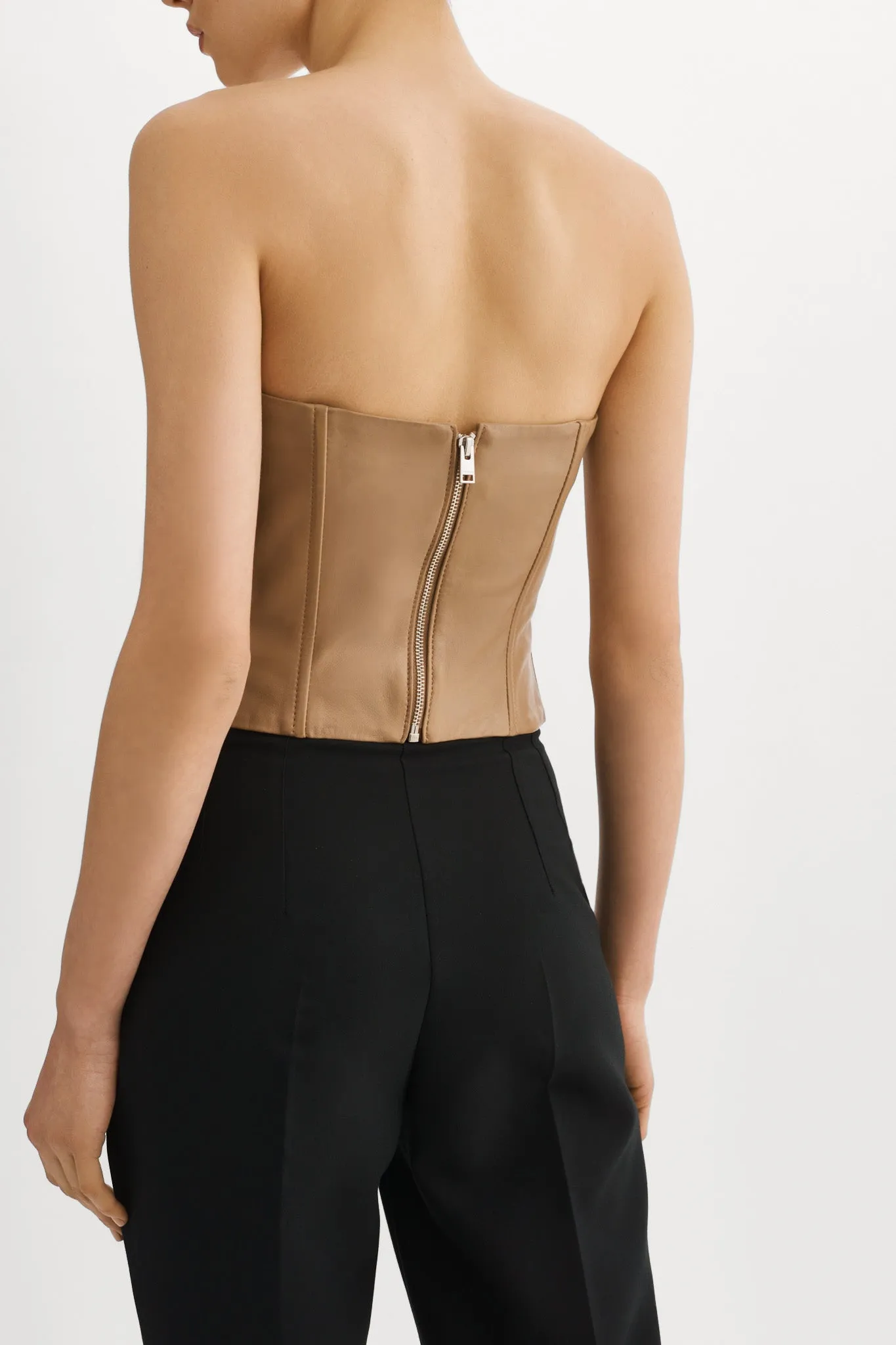 DAVINA | Leather Bustier