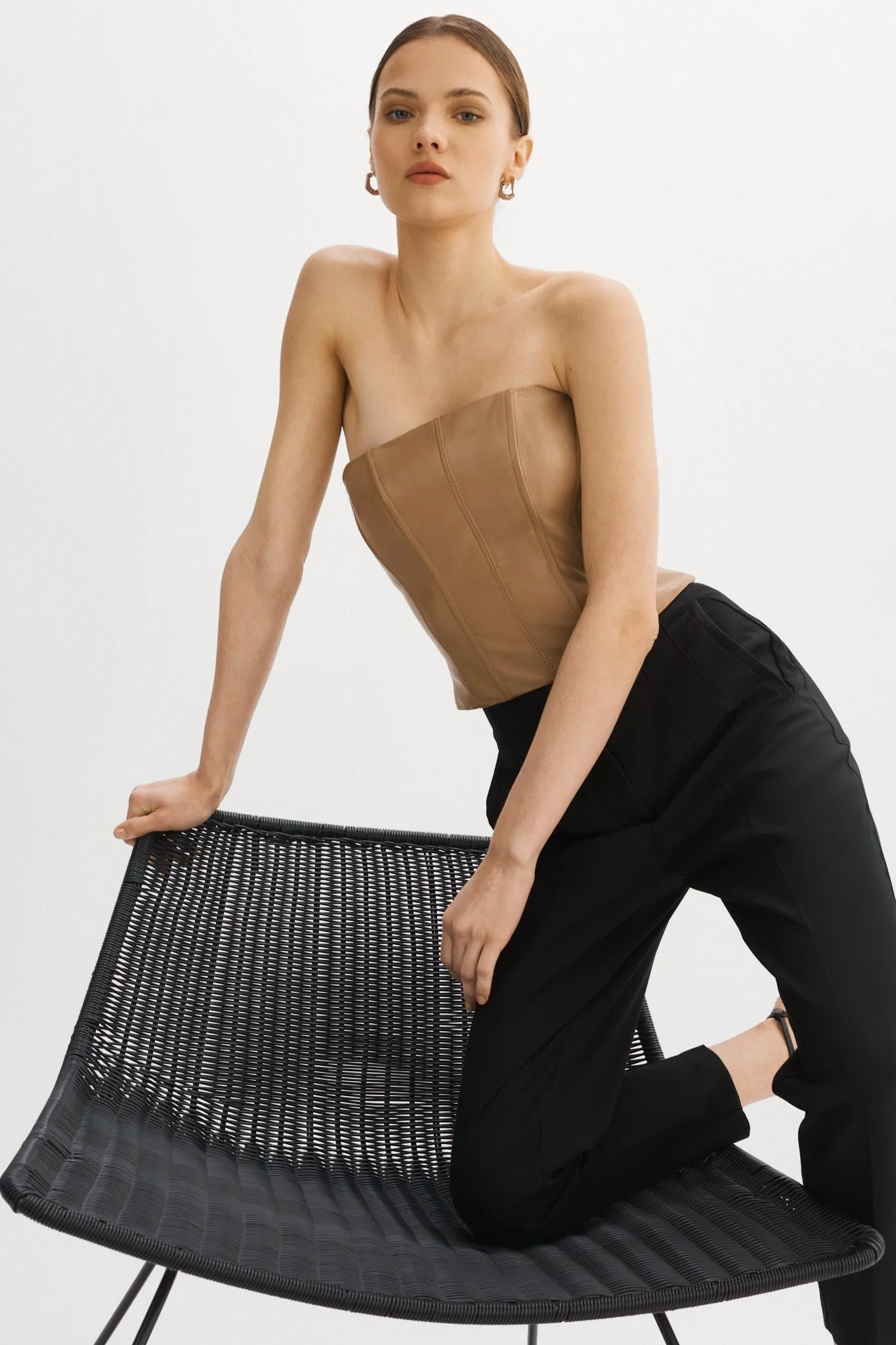DAVINA | Leather Bustier