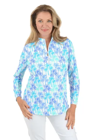 Daylight Palms Cooling UPF50  Mock Neck Top