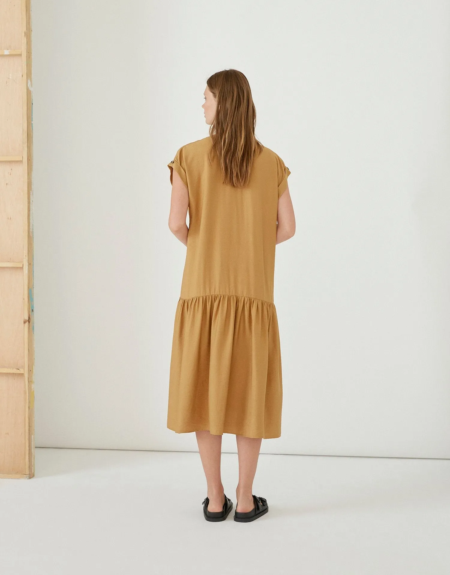 DIARTE - LIMANA DRESS - CAMEL - SS23