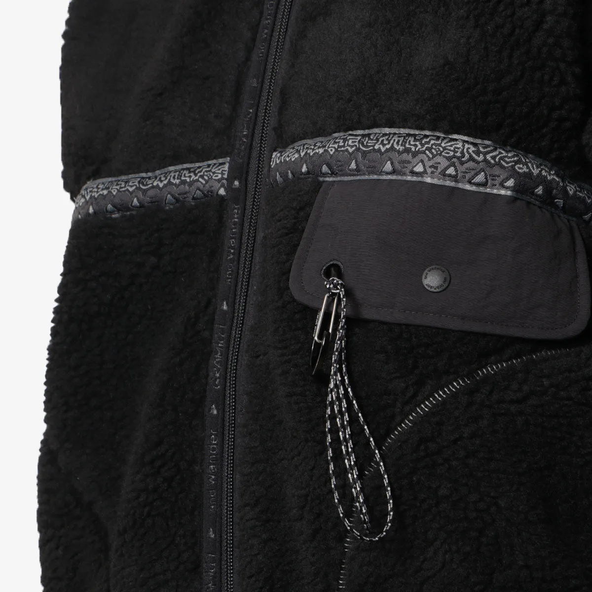 Doorbuster Gramicci x And Wander JQ Tape Fleece Jacket  Almost Sold Out!