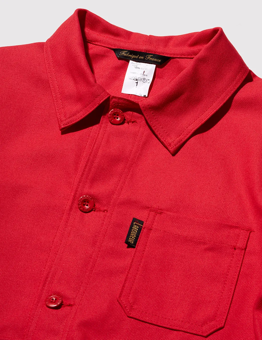 Doorbuster Le Laboureur Cotton Work Jacket - Red  Going Fast!