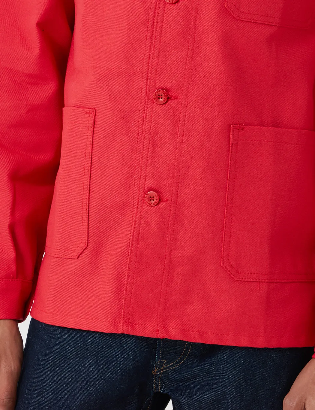 Doorbuster Le Laboureur Cotton Work Jacket - Red  Going Fast!