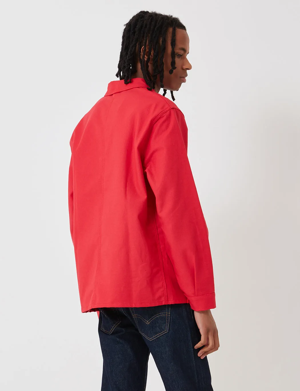 Doorbuster Le Laboureur Cotton Work Jacket - Red  Going Fast!