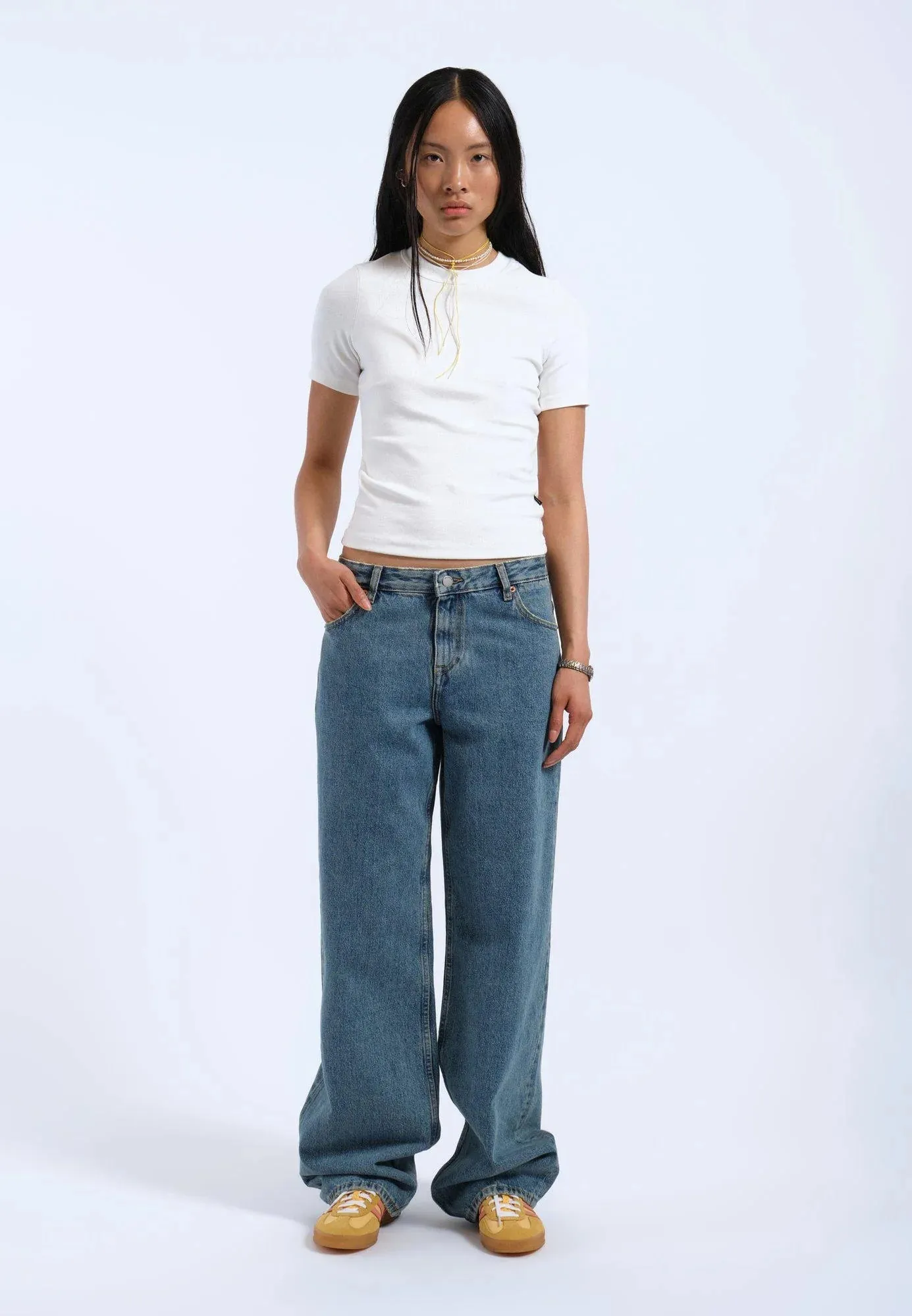 DR DENIM - T-SHIRT KENNA - BLANC CASSÉ - PÉ25