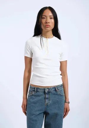 DR DENIM - T-SHIRT KENNA - BLANC CASSÉ - PÉ25