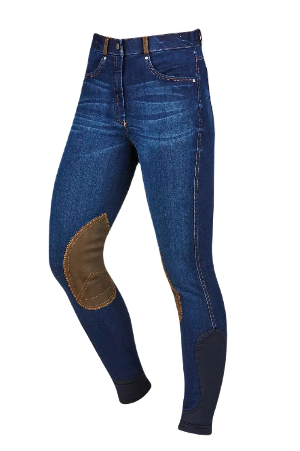 2025 Equestrian Fashion –Dublin Shona Knee Patch Denim Breeches