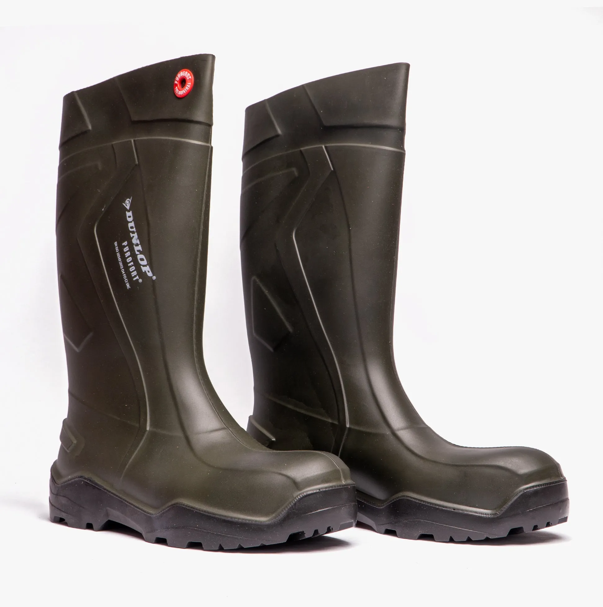 Dunlop PUROFORT  Unisex Non-Safety Wellington Boots Green