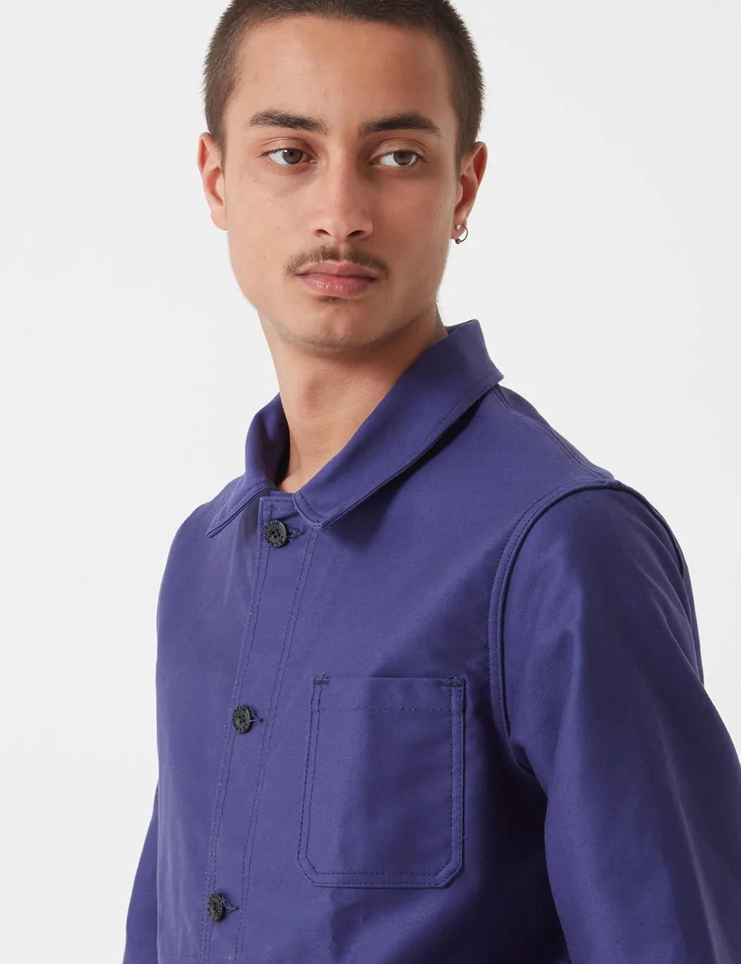 Editors Choice Le Laboureur Moleskin Work Jacket - Navy Blue  Limited Availability!