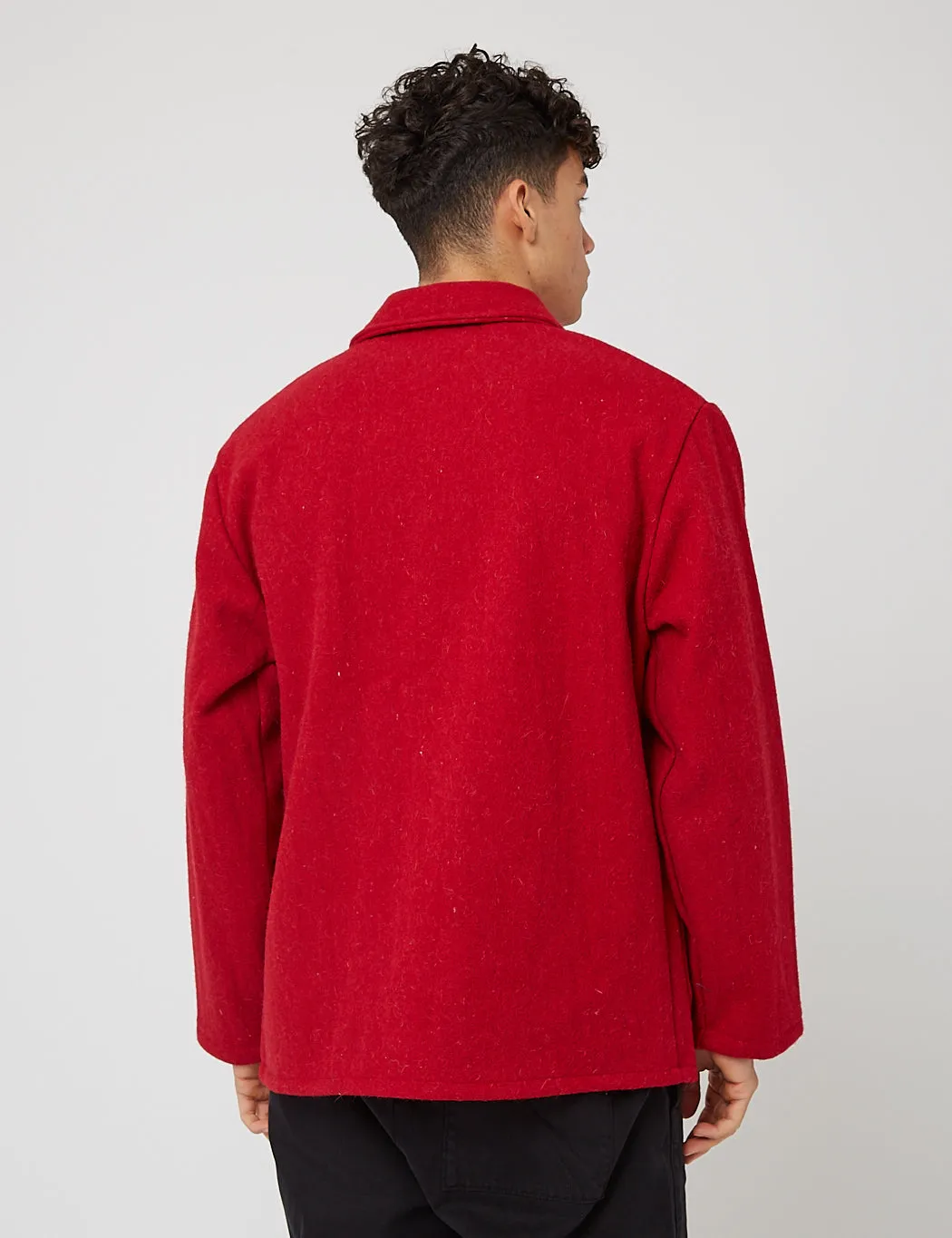 Editors Pick Le Laboureur Wool Work Jacket - Red  Almost Gone!