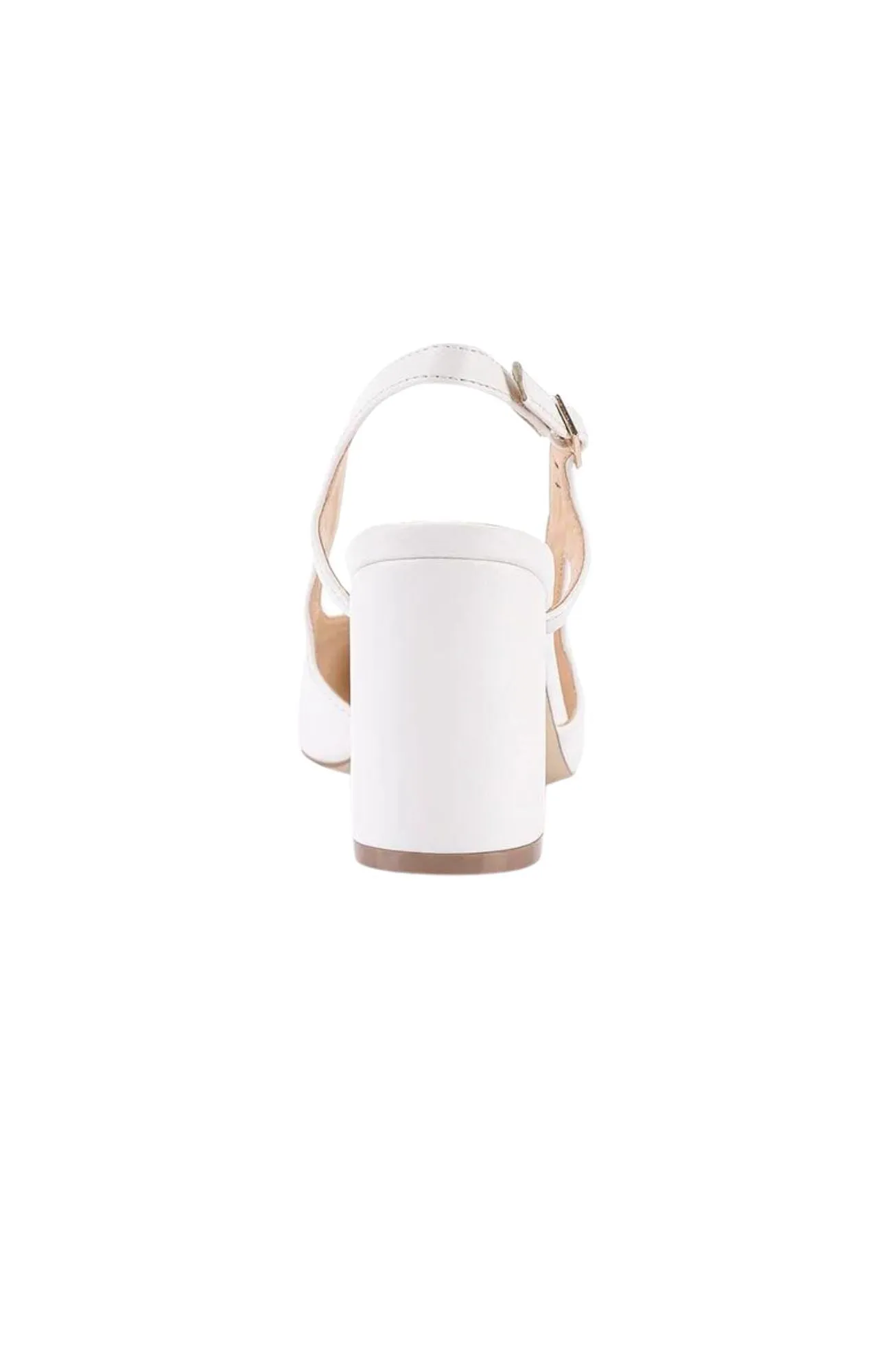 Enrique Sling Back Block Heel White