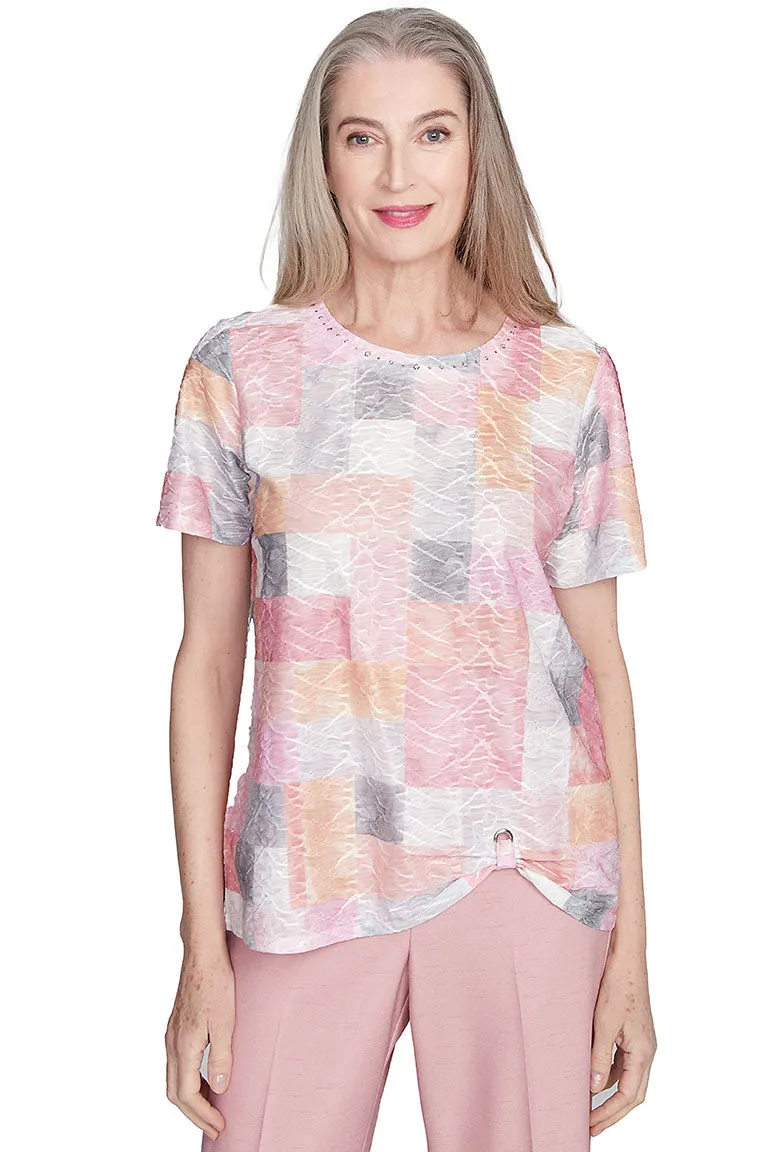Estate Of Mind Color Block Blouse