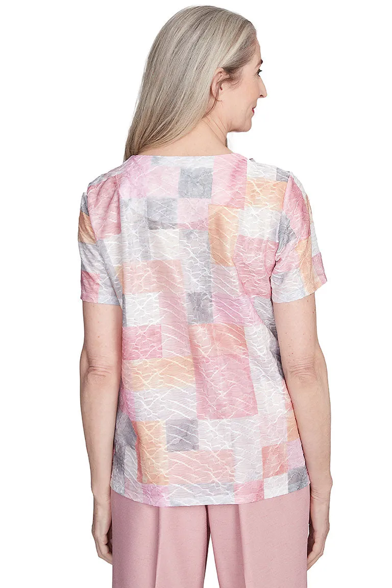 Estate Of Mind Color Block Blouse