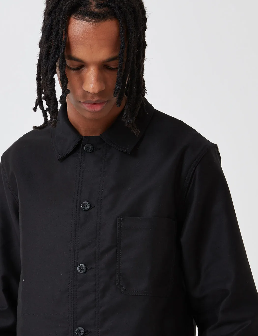 Exclusive Le Laboureur Moleskin Work Jacket - Black  Stylish & Comfortable