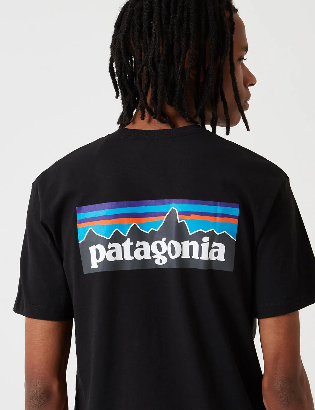 Final Few Patagonia P-6 Logo Responsibili-Tee T-Shirt - Black  Almost Gone!