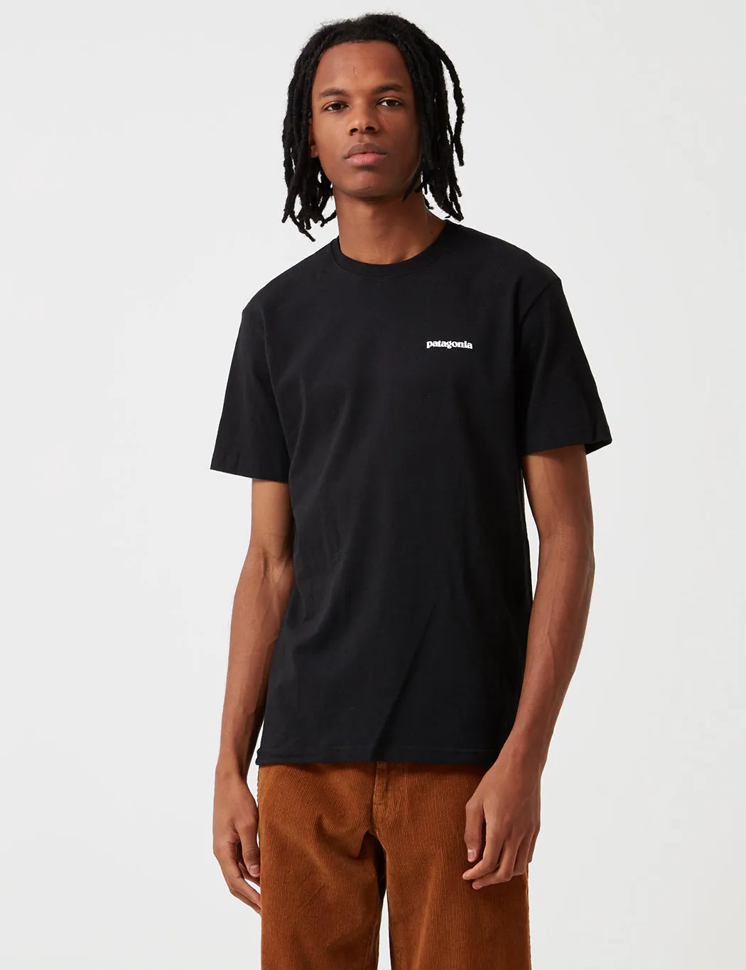 Final Few Patagonia P-6 Logo Responsibili-Tee T-Shirt - Black  Almost Gone!